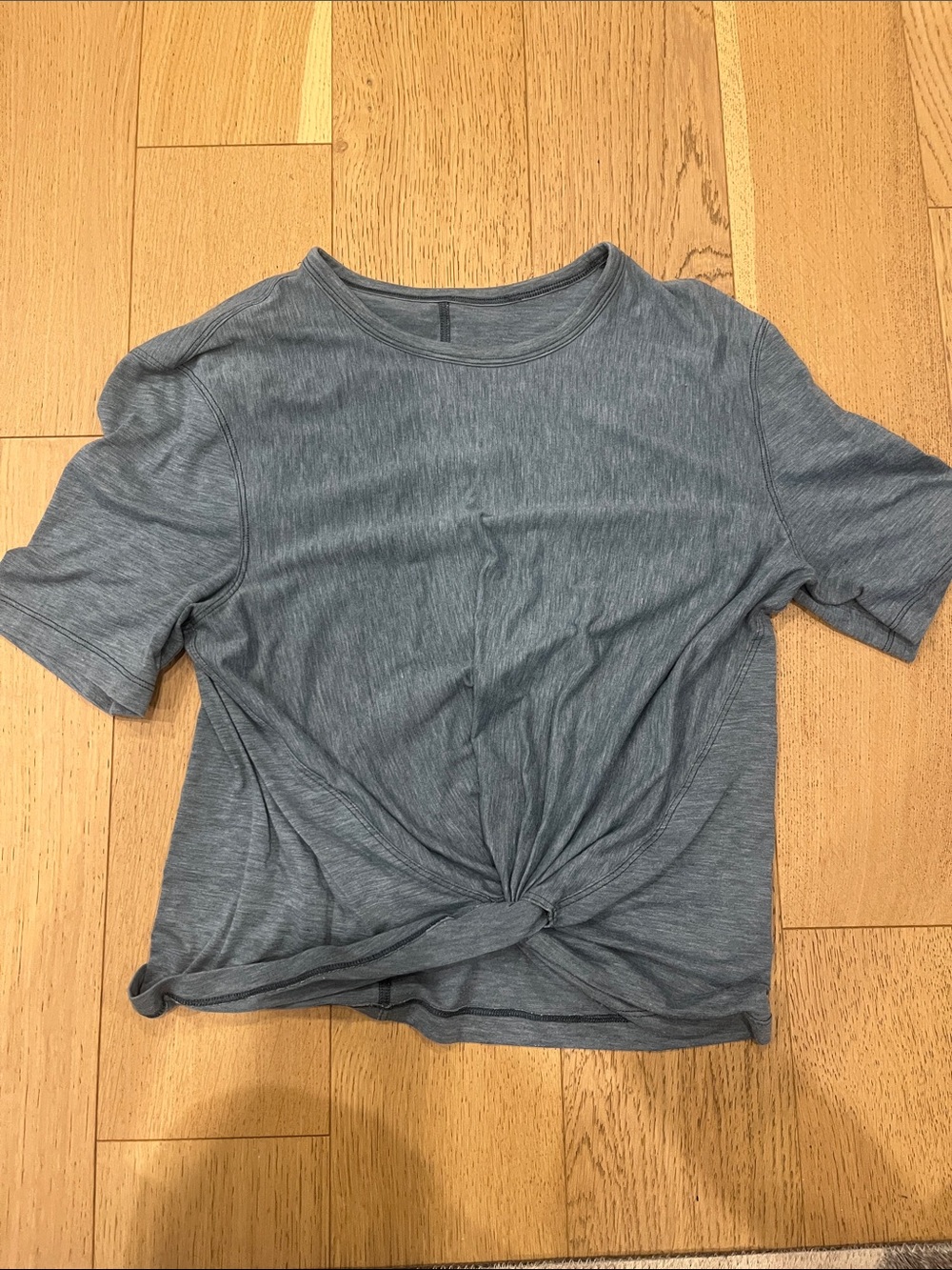 lululemon Short Sleeve Knot Front Top - Sage green
